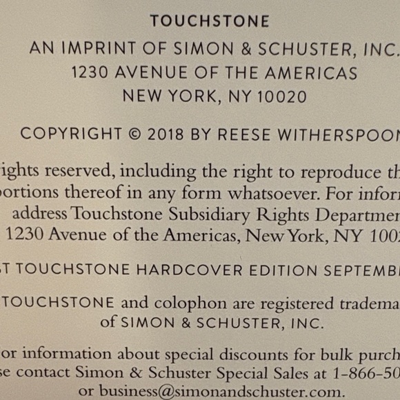 Reese Witherspoon ‘Whiskey in a Teacup' First Edition Hardcover September 2018 - Picture 3 of 14
